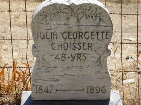 [Picture of Julia Choisser grave]